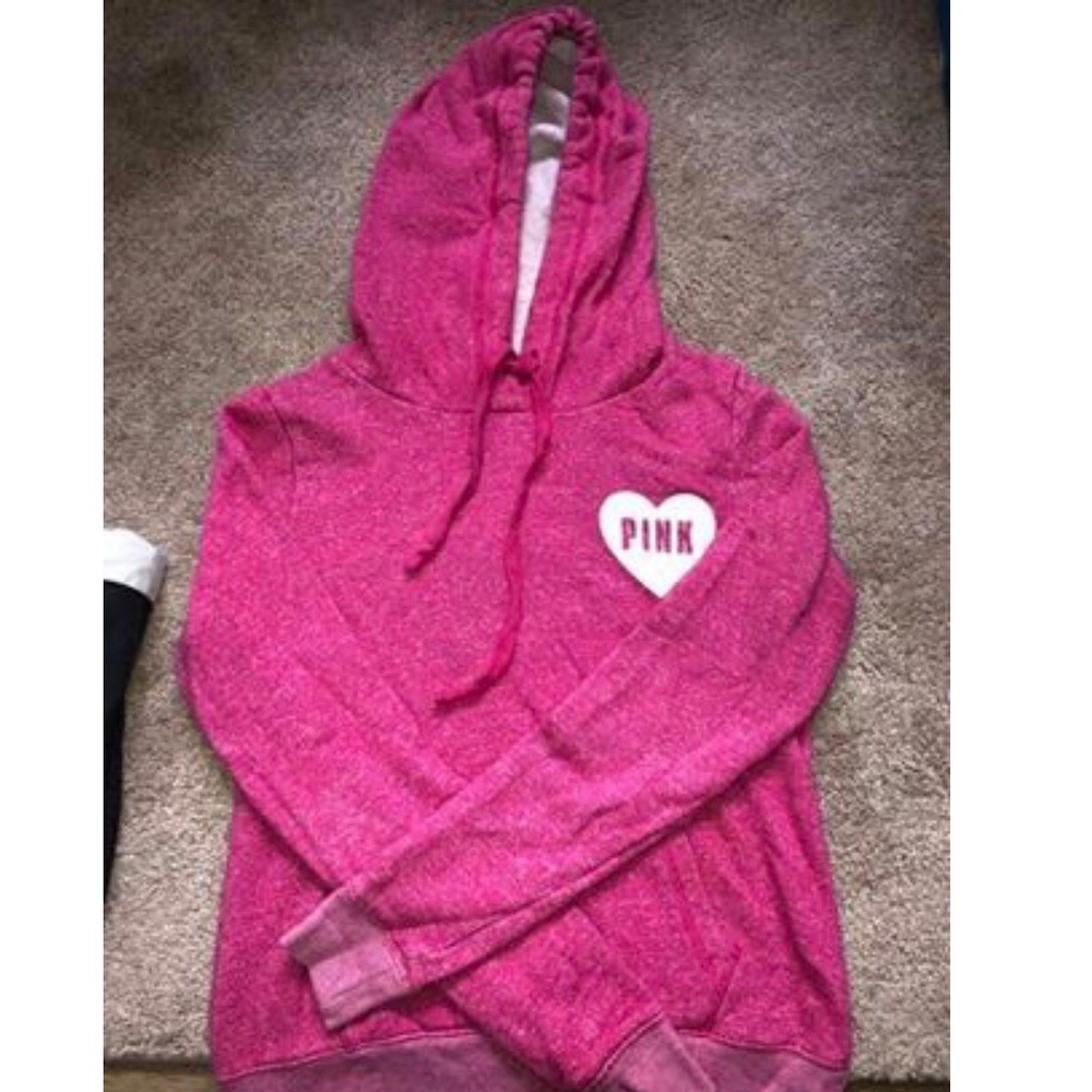 PINK hoodie 
Size xsmall 
Doesn’t fit me anymore!